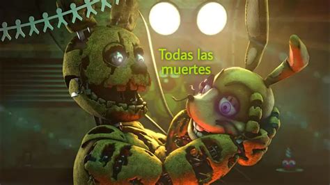 Todas las muertes de william afton/springtrap - YouTube