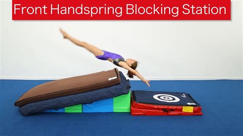 Front Handspring Blocking Station - YouTube