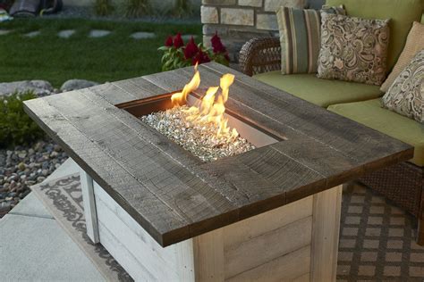 Alcott Stainless Steel/Concrete Propane/Natural Gas Fire Pit Table | Gas fire pit table, Natural ...