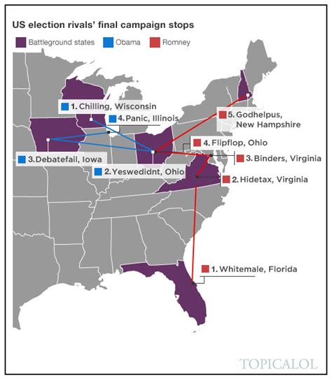 US Election: The Battleground States Revealed (PICTURE)