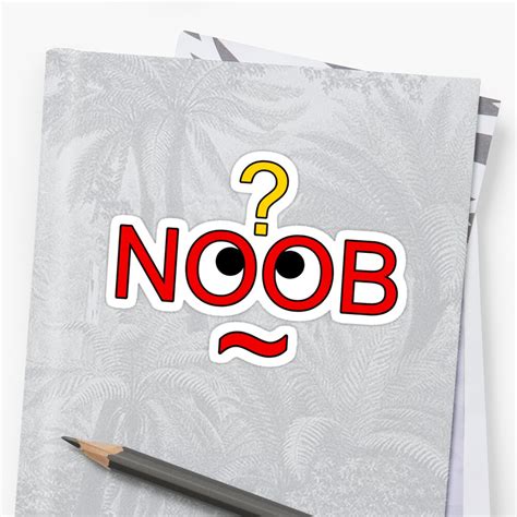 "Noob Face" Stickers by angelicbiscuit | Redbubble