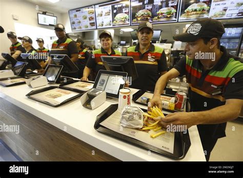 Illustration picture shows employees working during the opening of a ...