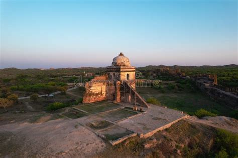 Aerial View of Old, Ancient and Historic Mansion Ruins in Rohtas Fort ...