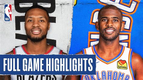 TRAIL BLAZERS at THUNDER | FULL GAME HIGHLIGHTS | January 18, 2020 ...