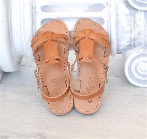 Roman Sandals Handmade Sandals Ankle Strap Sandals Genuine - Etsy