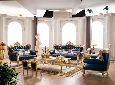 Royal furniture sofa set for italian leather sofa with European style sofa sofas for living room ...