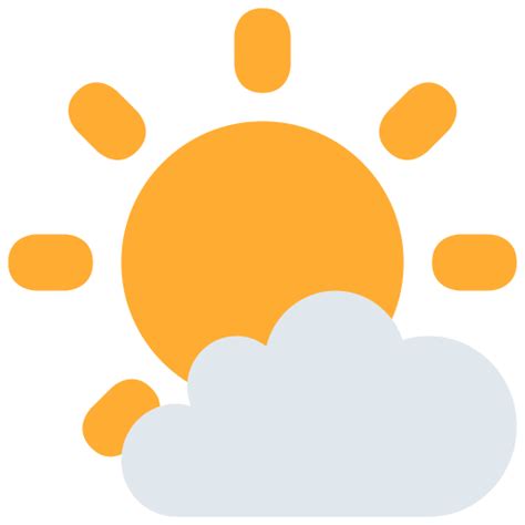 🌤️ Sun Behind Small Cloud Emoji Meaning with Pictures: from A to Z