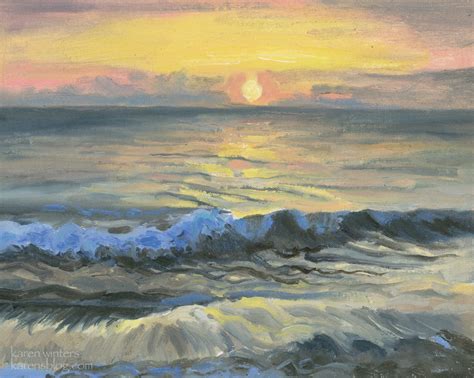 rwee406rib: ocean sunset paintings