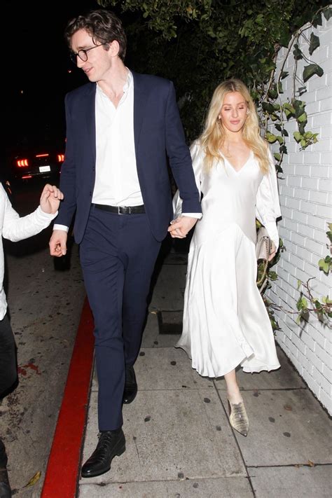 ELLIE GOULDING and Caspar Jopling at Chateau Marmont in West Hollywood ...