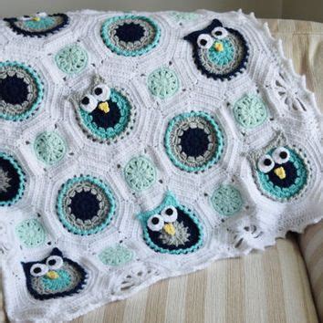 19 Best Owl Baby Blankets ideas in 2021 | owl baby blankets, crochet ...