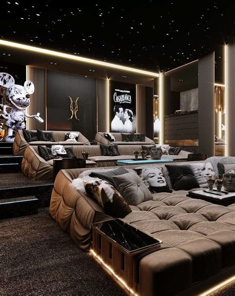 Contemporary Design Ideas To Enhance Your Luxury Home II | Home theater room design, Home cinema ...