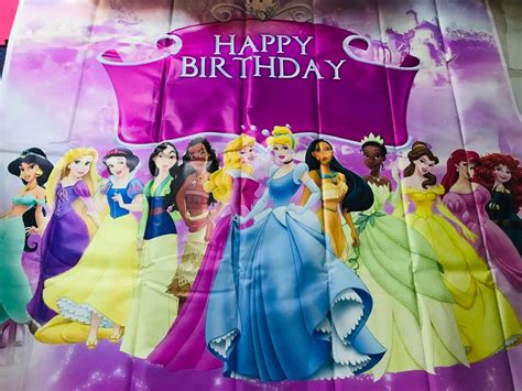 Disney Princess Birthday Banner with FREEBIES, Hobbies & Toys, Toys ...