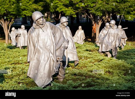 Korean War Veterans Memorial, Washington, DC USA Stock Photo - Alamy