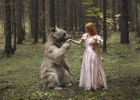 Real Animals Pose With Humans In Mystical Photographs By Katerina Plotnikova | DeMilked