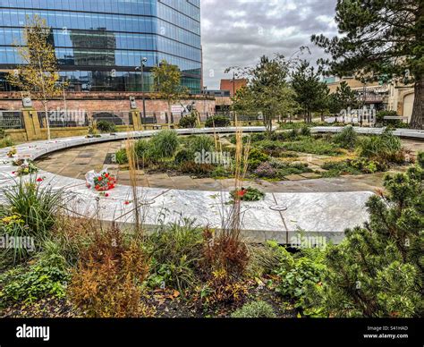 Manchester arena bombing memorial Stock Photo - Alamy