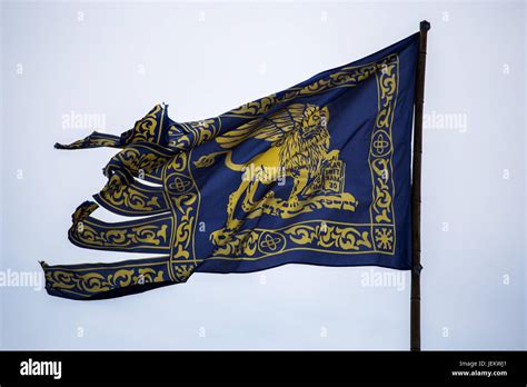 Venetian lion flag venice hi-res stock photography and images - Alamy