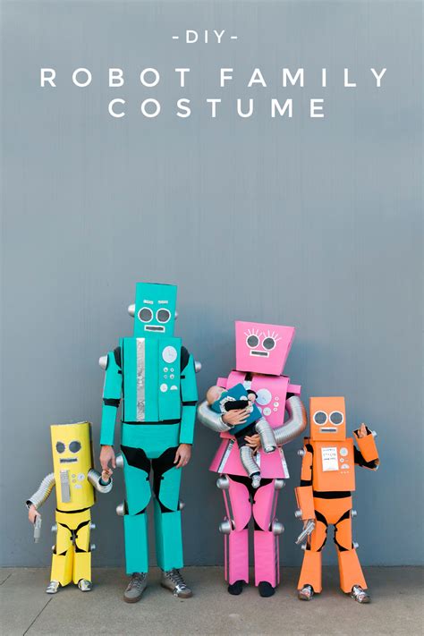 DIY ROBOT FAMILY COSTUME - Tell Love and Party