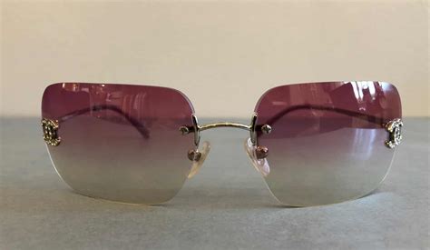 CHANEL Sunglasses CC Aviators Rimless - Chelsea Vintage Couture
