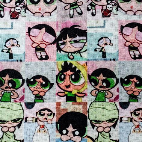 Powerpuff Girls buttercup Pattern Fabric Two Layered - Etsy UK