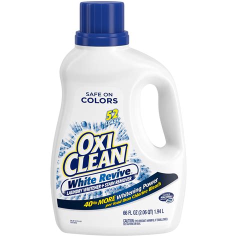 OxiClean White Revive Liquid Laundry Whitener + Stain Remover, 66oz ...