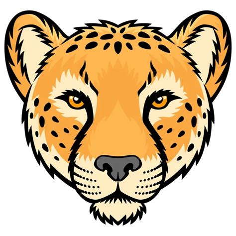 Cheetah face Stock Vectors, Royalty Free Cheetah face Illustrations | Depositphotos®