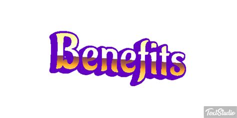 Benefits Word Animated GIF Logo Designs