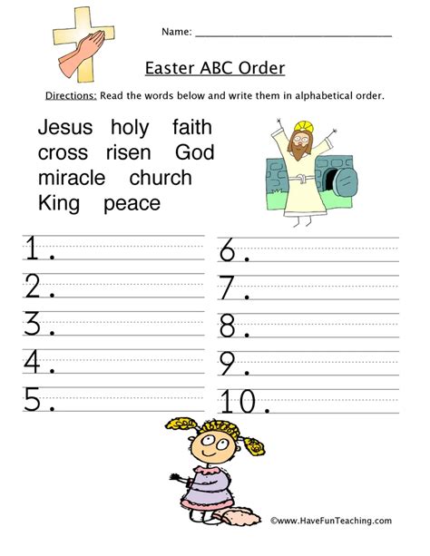 Épinglé sur Easter Worksheets