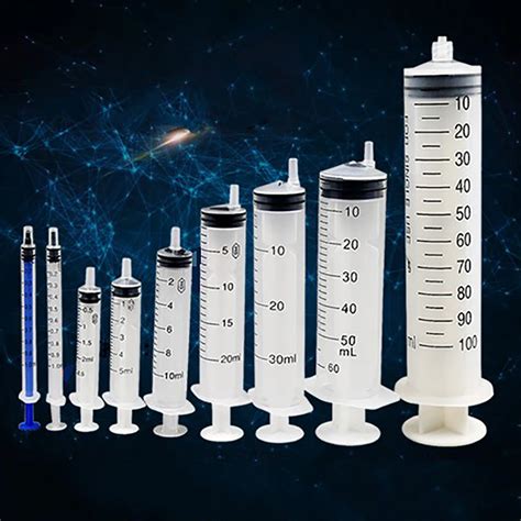 50pcs! syringe Mixed Size 1ml ,2ml(2.5ml) ,5ml, 10ml, individual package,With Gift !-in Medical ...