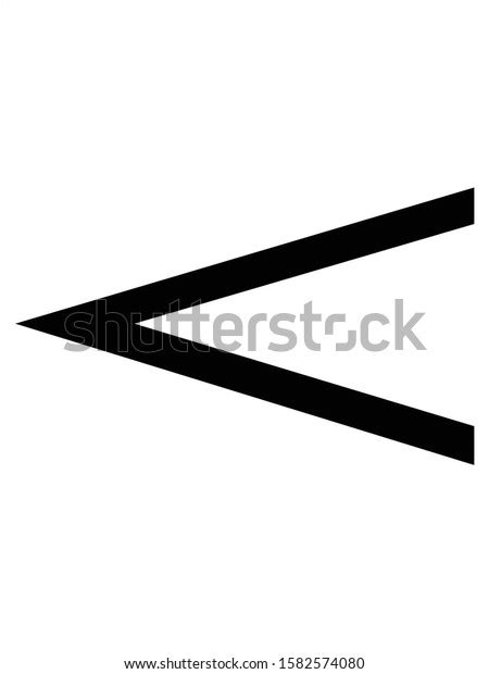 Vector Illustration Black Music Crescendo Symbol Stock Vector (Royalty ...