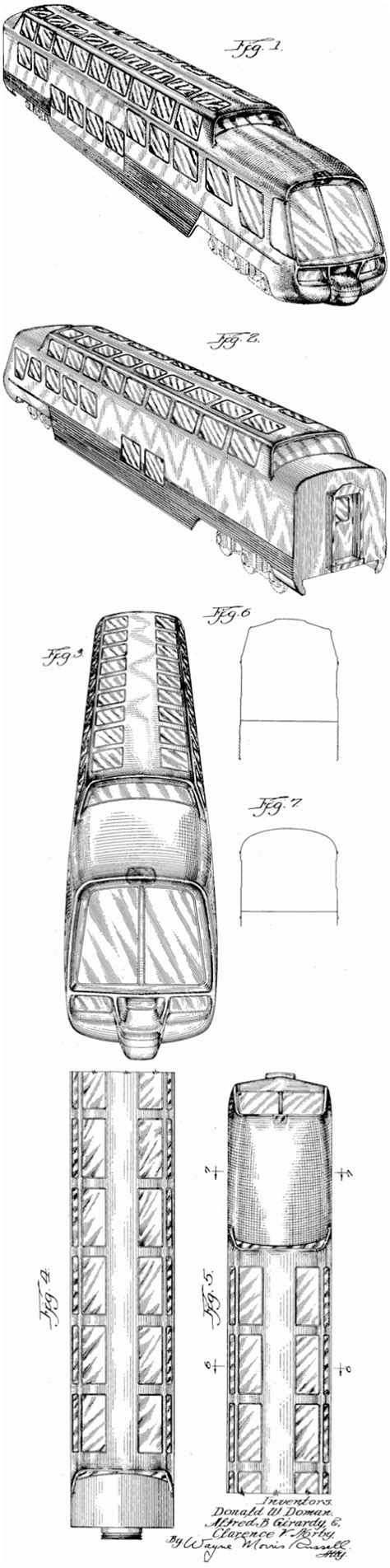 Pullman-Standard railway car design | Patent Room