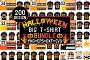 Halloween Big T-shirt Design Bundle, an Illustration by Shopdrop
