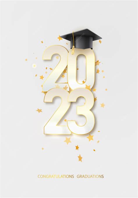 Premium Vector | Class of 2023 text for graduation gold design ...