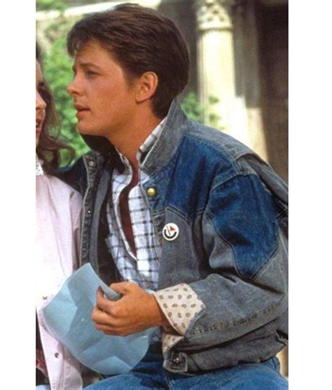 Marty Mcfly Denim Jacket | Back To The Future Denim Jacket - Jackets Creator