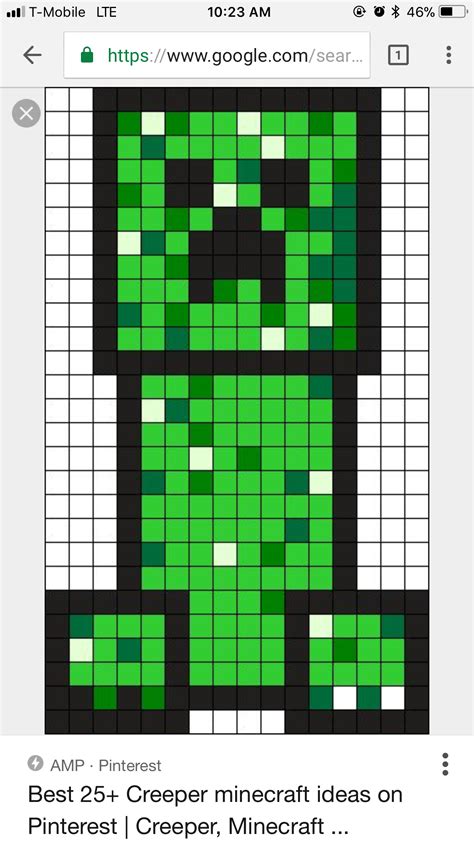 Pixel Art Grid Creeper - Pixel Art Grid Gallery