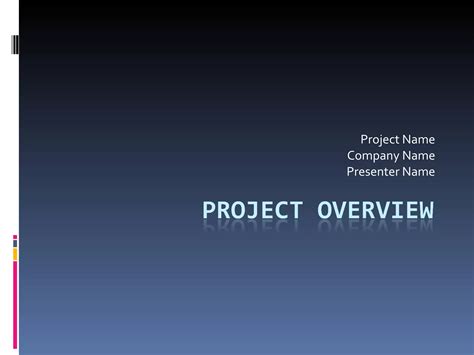 Template for Project Overview | PPT