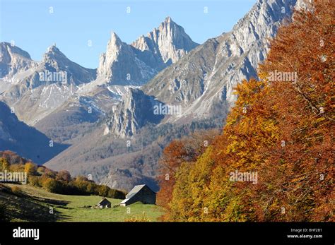 Aspe Valley in the Béarn (former province of France) (64 Stock Photo - Alamy