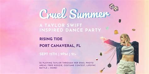 Cruel Summer: A Taylor Swift Inspired Dance Party in Port Canaveral ...