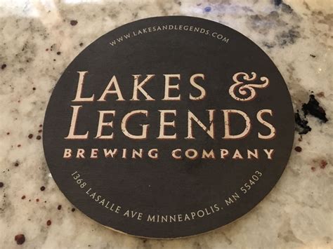 #458 - Lakes & Legends Brewing Co. - Minneapolis, MN | Brewing co, Brewing, Brewing company