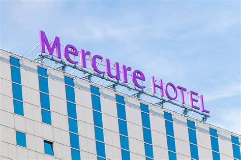 Logo Of The Brand Mercure Hotel Stock Photo - Download Image Now - Architecture, Built Structure ...