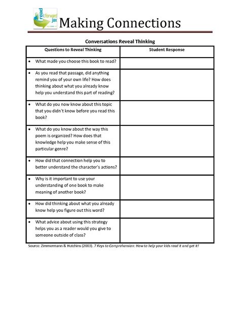 Making Connections Worksheet 2nd Grade