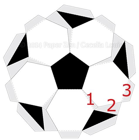 Welcome to Paper Zen ~ Cecelia Louie: 3D Soccer Ball Birthday Card