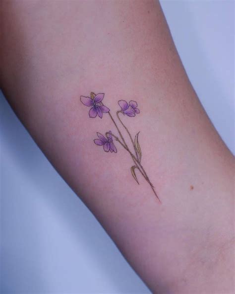 Violet Flower Tattoo Pictures | Best Flower Site