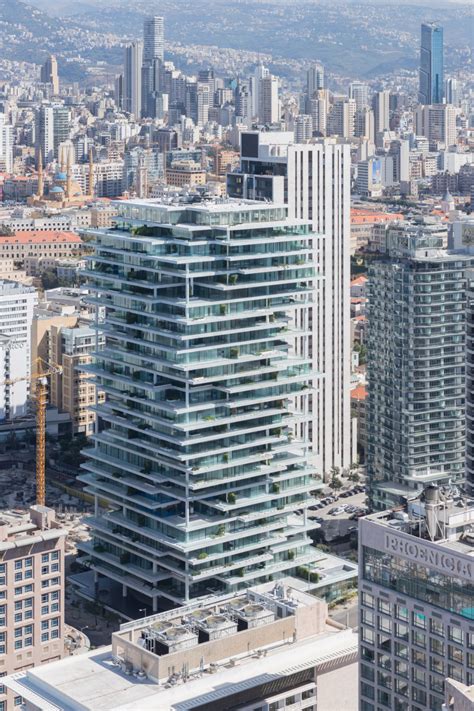 Herzog & de Meuron uses staggered floors to create plant-covered terraces at Beirut tower ...