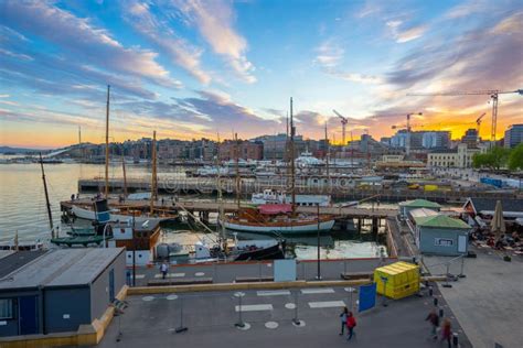 Oslo Skyline at Twilight in Oslo City, Norway Editorial Photo - Image ...