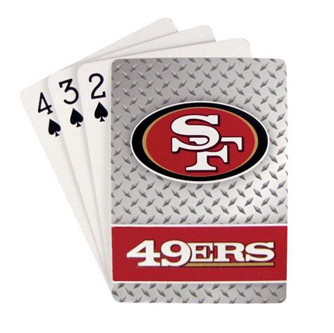 San Francisco 49ers Playing Cards - Diamond Plate | Playing card deck, San francisco 49ers, 49ers