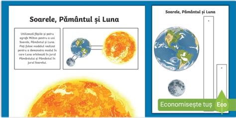 Soarele, Pământul și Luna – Activitate practică