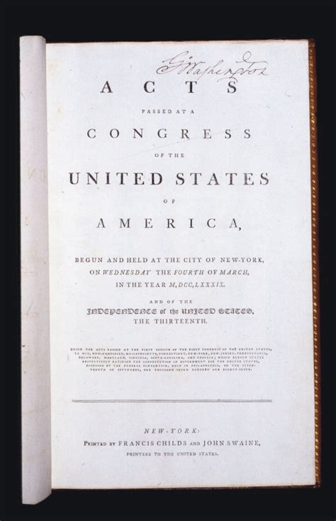 The Acts of Congress · George Washington's Mount Vernon