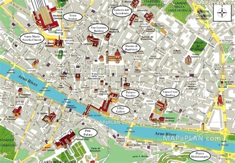 Tourist Map Of Florence Italy Printable | Free Printable Maps