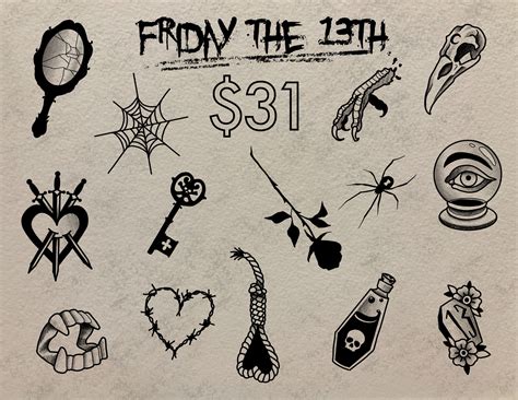 29+ Friday The 13Th Tattoo Flash - MakaelaAinslie