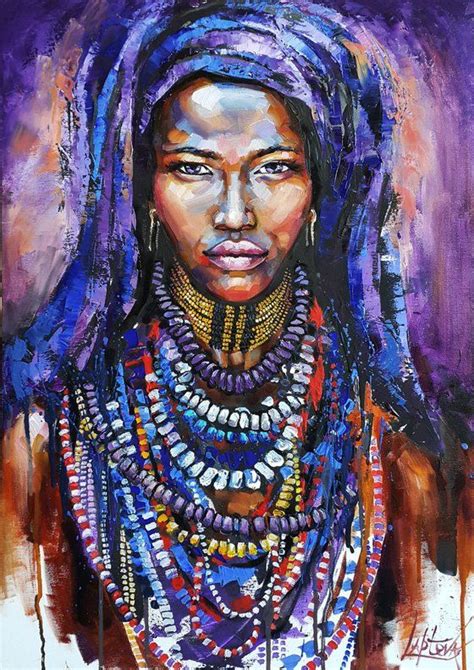 Viktoria Lapteva - Paintings for Sale | Artfinder | African art paintings, African paintings ...